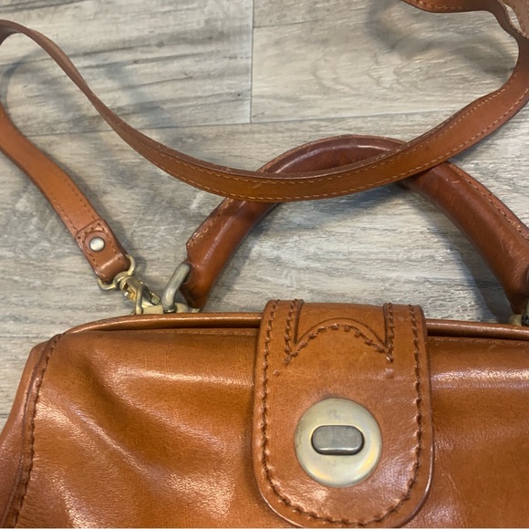 VTG Italy Unbranded Leather Doctor Crossbody Bag - Picture 6 of 14